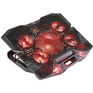 Chladiaca podložka EVOLVEO Ania 5R, chladiaci podstavec na notebook, červené podsvietenie