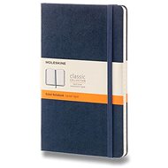 Zápisník MOLESKINE L, tvrdé dosky, linkovaný, modrý