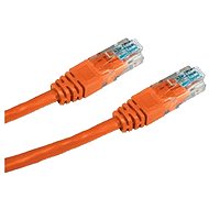 Sieťový kábel Datacom CAT5E UTP oranžový 0,5 m - Síťový kabel