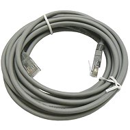 Sieťový kábel Datacom, CAT5E, UTP, sivý, 5 m - Síťový kabel