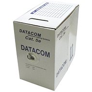 Sieťový kábel Datacom, drôt, CAT5E, UTP, 305m/box