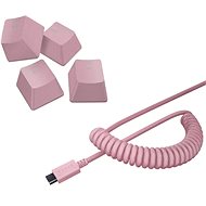 Razer PBT Keycap + Coiled Cable Upgrade Set – Quartz Pink – US/UK - Herná sada