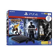 PlayStation 4 1TB Slim + 3 hry (The Last Of Us, Uncharted 4, Ratchet and Clank)