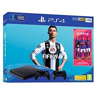 PlayStation 4 1TB Slim + FIFA 19 + extra DualShock 4