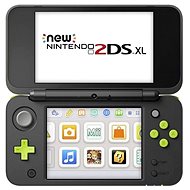Nintendo NEW 2DS XL Black & Lime Green + Mario Kart 7