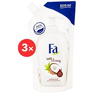 FA Soft & Caring Coconut 3 × 500 ml - Tekuté mydlo