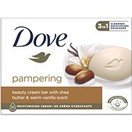 DOVE Krémová tableta na umývanie Bambucké maslo a vanilka 90 g - Tuhé mydlo