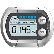 OXFORD, hodiny a teplomer na motocykel, vodoodolné, (strieborná) - Digitálny teplomer