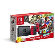 Nintendo Switch - Red + Super Mario Odyssey