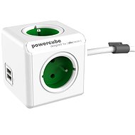 Zásuvka PowerCube Extended USB zelená