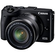 Canon EOS M3 čierny + objektív EF-M 18-55 mm