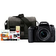 Canon EOS 77D čierny + 18–55 mm IS STM + Canon Starter Kit