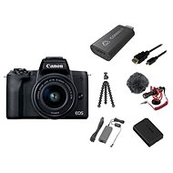 Canon EOS M50 Mark II čierny – Premium Live Stream Kit - Digitálny fotoaparát