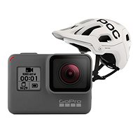 GOPRO HERO + POC Tectal Race SPIN Hydrogen White/Uranium Black M/L