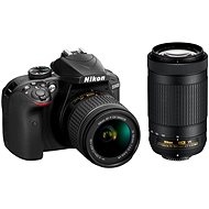 Nikon D3400 čierny + 18-55mm VR + 70-300 VR