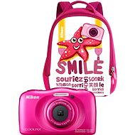 Nikon COOLPIX W100 ružový backpack kit