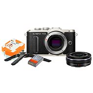 Olympus PEN E-PL8 čierny + Pancake objektív ED 14 – 42EZ čierny + Travel kit