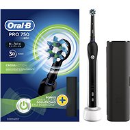 Oral B Pre 750 Black Cross Action + Cestovné puzdro