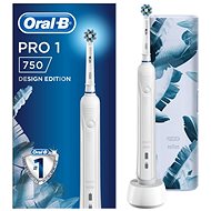 Oral-B Pro 750 Cross Action White + Cestovné puzdro - Elektrická zubná kefka