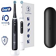 Oral-B iO Series 5 Duo Black/White magnetické zubné kefky - Elektrická zubná kefka
