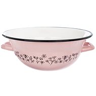 ORION Enamel Bowl LOUKA, Pink, 26cm, Diamter - Kneading Bowl