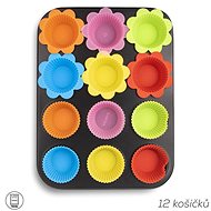 Forma kov muffiny 12 + košíčky silikón 12 B - Forma na pečenie