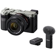 Sony Alpha A7C + FE 28–60 mm f/4 – 5,6 strieborný + Mikrofón ECM-W2BT - Digitálny fotoaparát