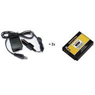 PATONA sada pre GoPro HERO 3/3+ AHDBT-201 nabíjačka + 2× batéria 1180 mAh - Nabíjačka akumulátorov