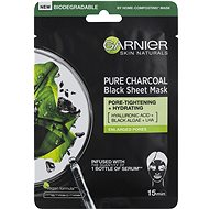 GARNIER Skin Naturals Pure Charcoal Black Tissue Mask s extraktom z morských rias 28 g - Pleťová maska