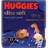HUGGIES Elite Soft Pants cez noc Pants veľ. 5 (17 ks) - Plienkové nohavičky