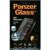 PanzerGlass Edge-to-Edge Antibacterial pre Apple iPhone 12/12 Pro čierne s Anti-Glare vrstvou - Ochranné sklo