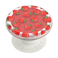 Držiak na mobil PopSockets Gen.2 PopLips, Strawberry Feels, s balzamom na pery, jahoda