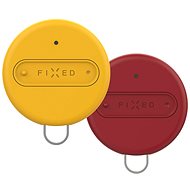 Bluetooth lokalizačný čip FIXED Sense Duo Pack – žltá + červená