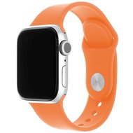 FIXED Silicone Strap SET pre Apple Watch 42/44/45 mm oranžový