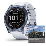 Garmin Fenix 7X PRO Sapphire Solar Mineral Blue DLC Titanium / Whitestone Band - Smart hodinky