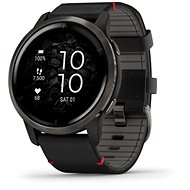 Garmin Venu 2 Slate/Black Leather Band - Smart hodinky
