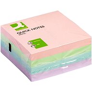 Samolepiaci bloček Q-CONNECT 76 × 76 mm, 400 lístkov, pastelový