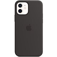 Apple iPhone 12 a 12 Pro Silikónový kryt s MagSafe čierny - Kryt na mobil