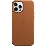 Apple iPhone 12 Pro Max Kožený kryt s MagSafe sedlovo hnedý - Kryt na mobil