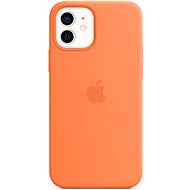Apple iPhone 12 a 12 Pro Silikónový kryt s MagSafe kumquatovo oranžový - Kryt na mobil