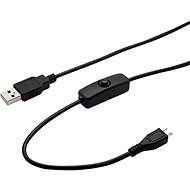 RASPBERRY Pi USB-A/USB-B napájací kábel s vypínačom - Napájací kábel