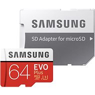 Samsung microSDXC 64 GB EVO Plus Class 10 UHS-I + SD adaptér
