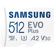 Pamäťová karta Samsung MicroSDXC 512 GB EVO Plus + SD adaptér