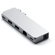 Satechi Aluminium Pro Hub Mini (1× USB4 96 W, 1× HDMI 6K 60 Hz, 2×  USB-A 3.0, 1× Ethernet, 1× USB-C, 1× Au