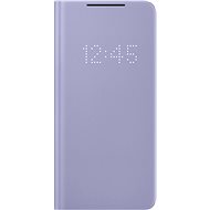 Puzdro na mobil Samsung Flipové puzdro LED View pre Galaxy S21+ fialové