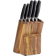 Siguro Súprava nožov Sugoi 5 ks + drevený blok s brúsikom - Sada nožov