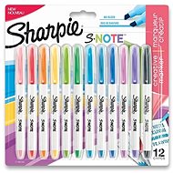 SHARPIE S-Note, 12 farieb - Popisovač