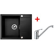 SINKS LINEA 600 Granblack + VENTO 4 lesklá