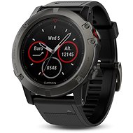 Garmin Fenix 5X Sapphire, Grey, Black band