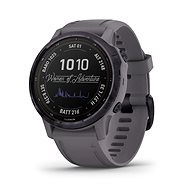 Garmin Fenix 6S Pro Solar, Amethyst Steel, Shale Gray Band - Smart hodinky